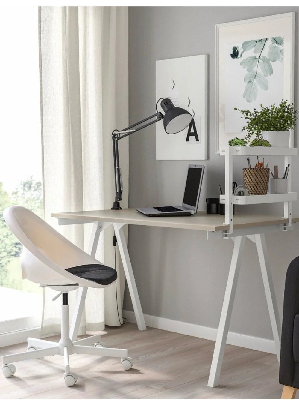 IKEA White VATTENKAR Desktop Shelf. Storage and Organization.